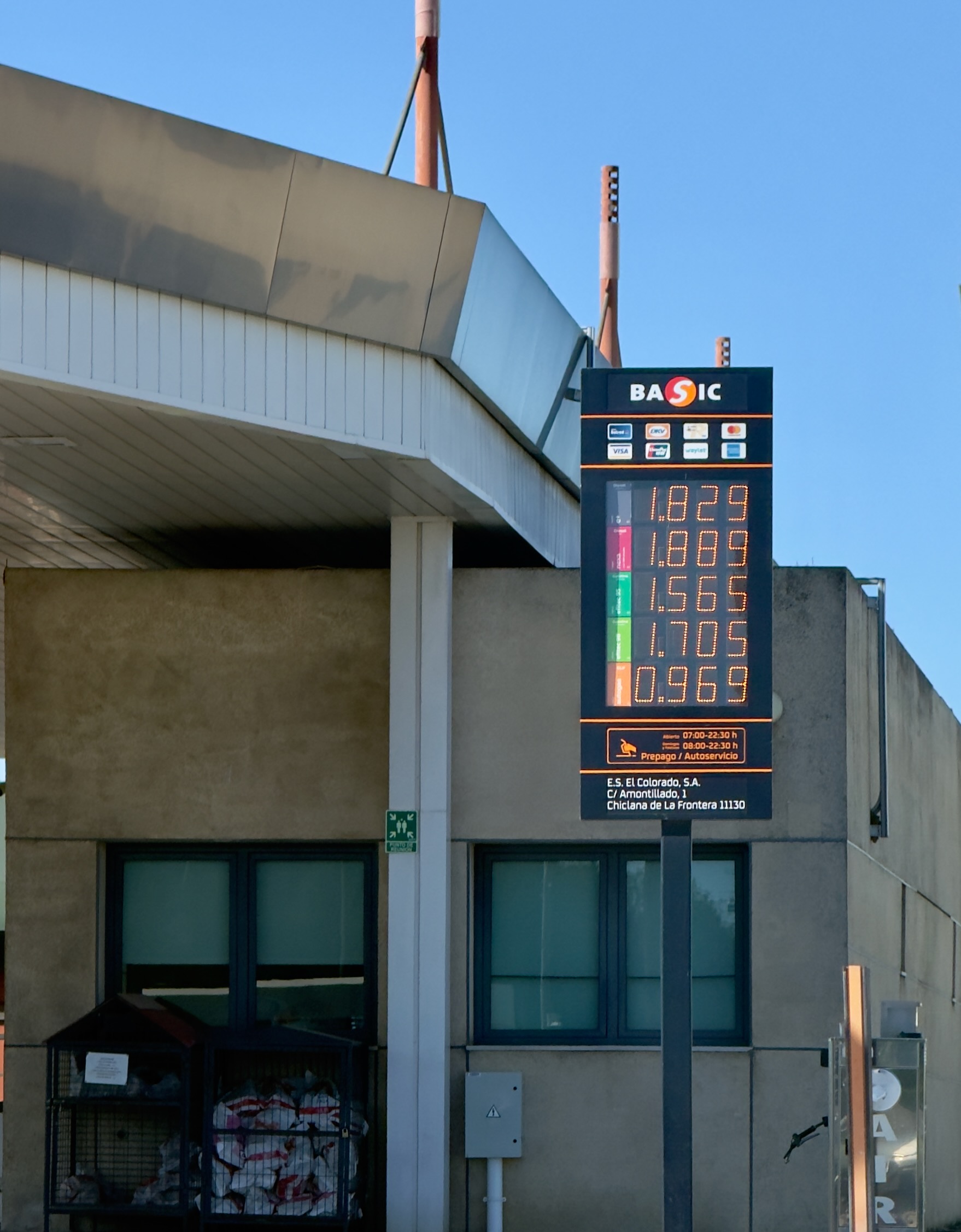 service station fuel prices